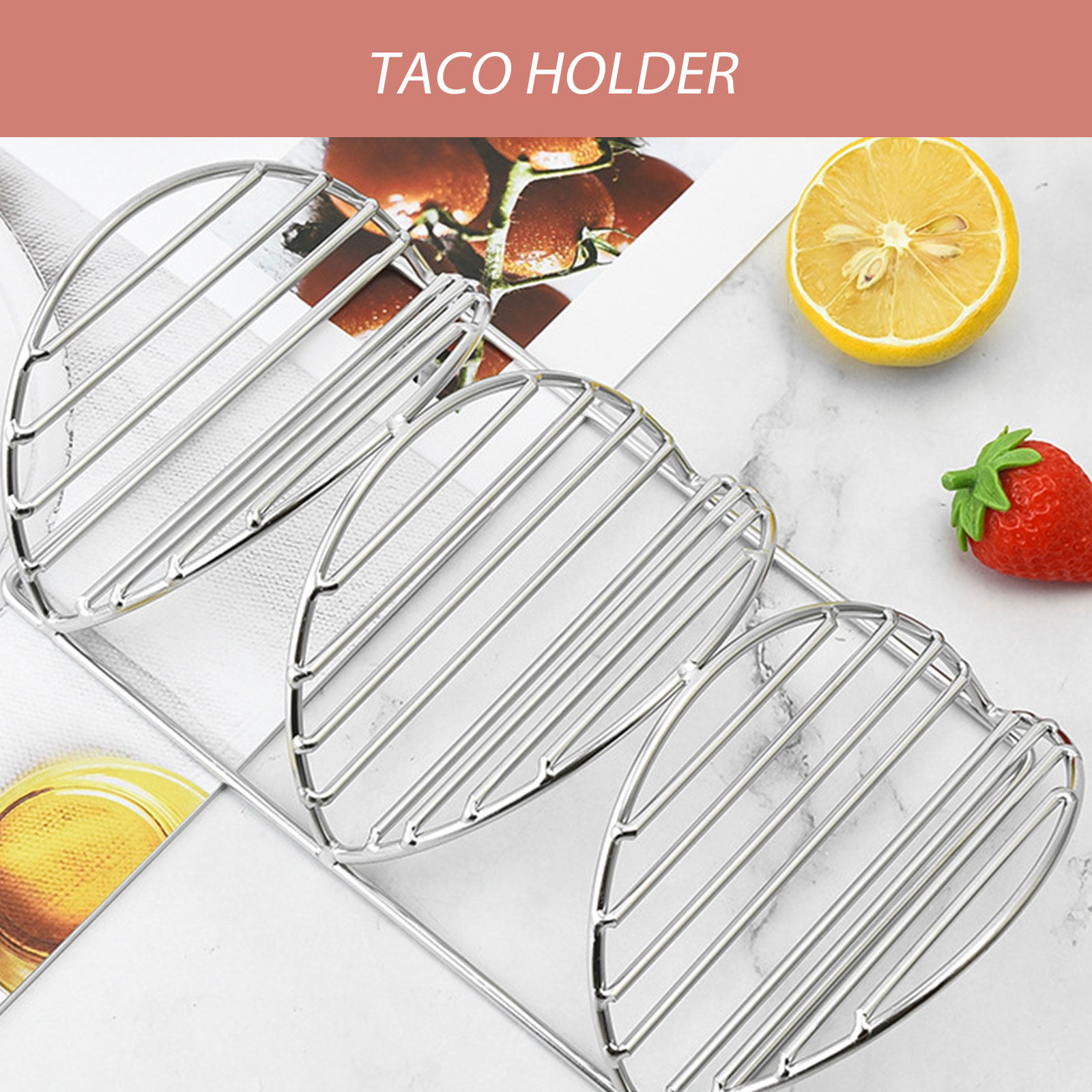 Taco Rack Stand Stainless Stee - Kitchen Baking Rack 评论和价格