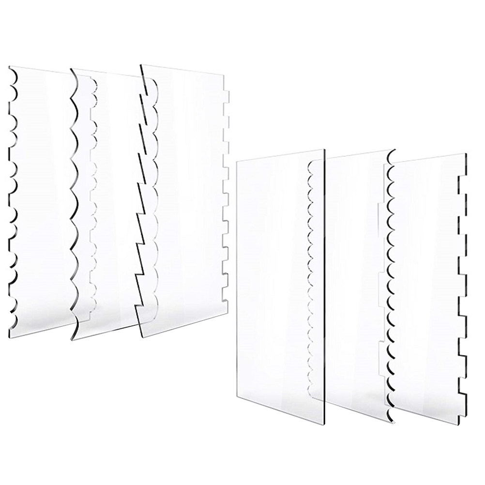 6Pcs Transparent Acrylic Cake  - Baking Kitchen Set 评论和价格