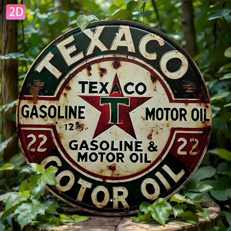 Vintage Texaco Oil Metal Sign— - Kitchen Uncle 评论和价格
